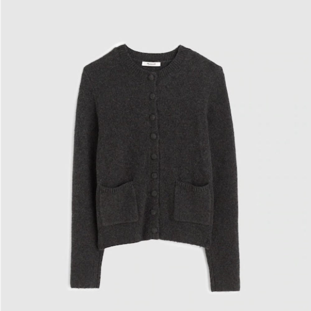 NWOT Madewell Patch-Pocket Cotton-Blend Cardigan- Small